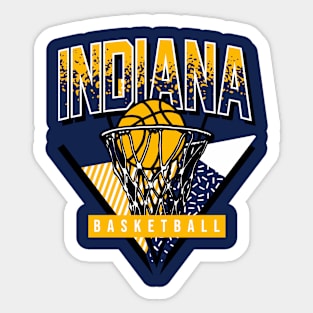 Indiana Basketball 90s Throwback Sticker